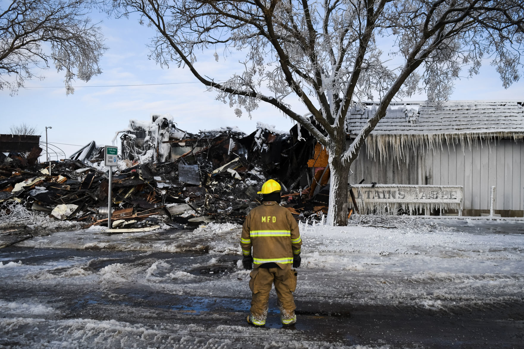Captain's Table fire aftermath